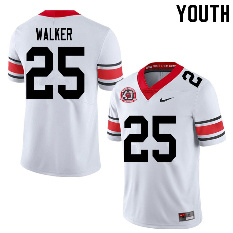 2020 Youth #25 Quay Walker Georgia Bulldogs 1980 National Champions 40th Anniversary College Footbal - Click Image to Close